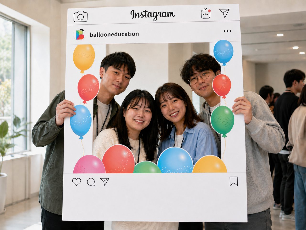 IG/FB 道具相框點設計？先定拍攝人數、8cm 框邊同人物排位