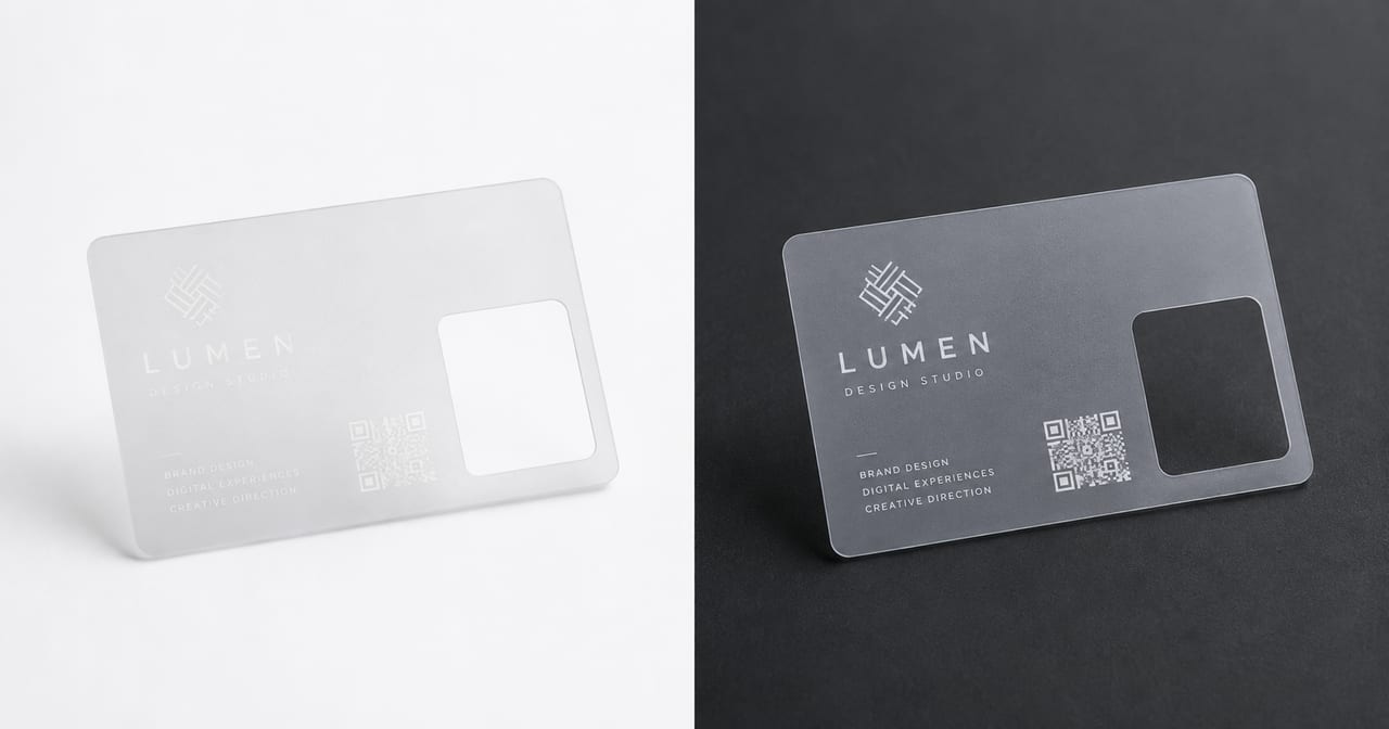 半透明白墨卡片邊啲位要托白？用深淺背景測 Logo、細字同 QR Code