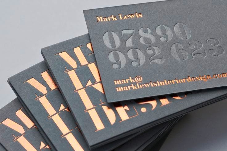 Thick-Card Foil Stamping: **5 Ways to Print a Luxury Business Card**