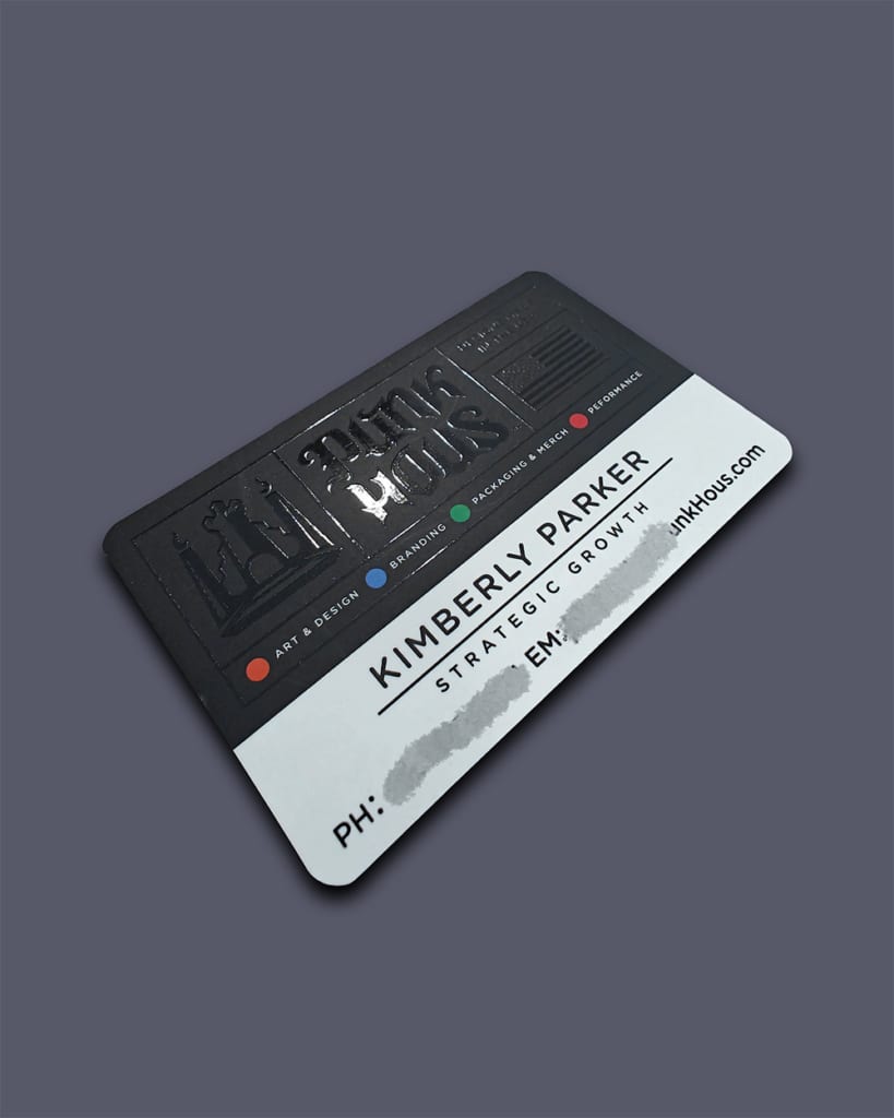 UV card, embossed silver-foil card, silver-foil card, duplex card, thick card, flood UV, brand card, luxury card, premium card