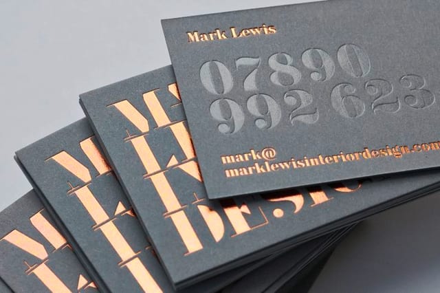 Thick-Card Foil Stamping: **5 Ways to Print a Luxury Business Card**